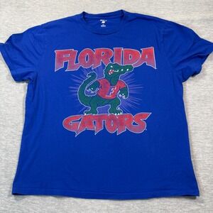 Hollister Shirt Men XXL Blue Relaxed Fit Florida Gators NCAA College Football